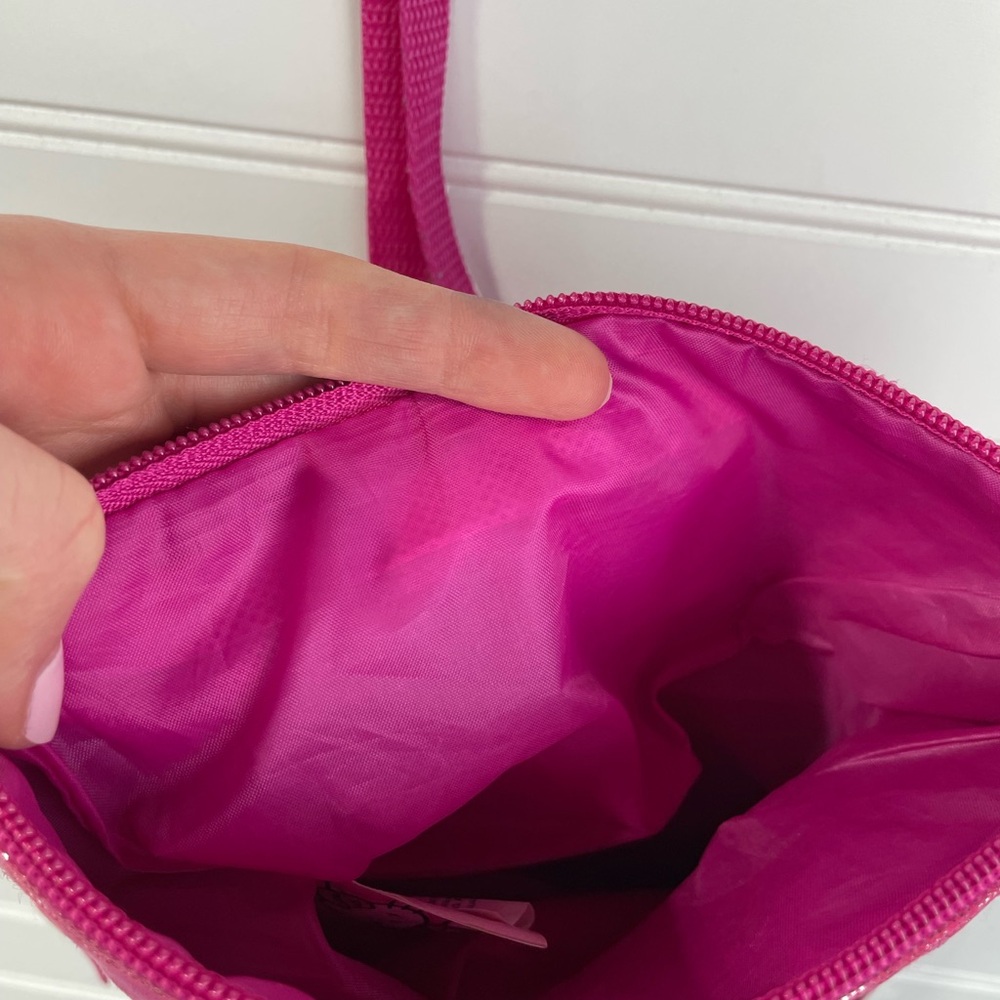 Hello Kitty Sanrio Pink Glitter Fringe Crossbody Bag/Purse EUC - Picture 9 of 13